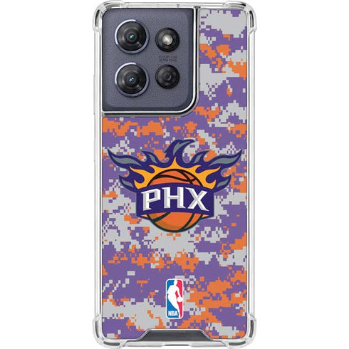 NBA Phoenix Suns Digi Camo Moto G Play 5G (2025) Clear Case